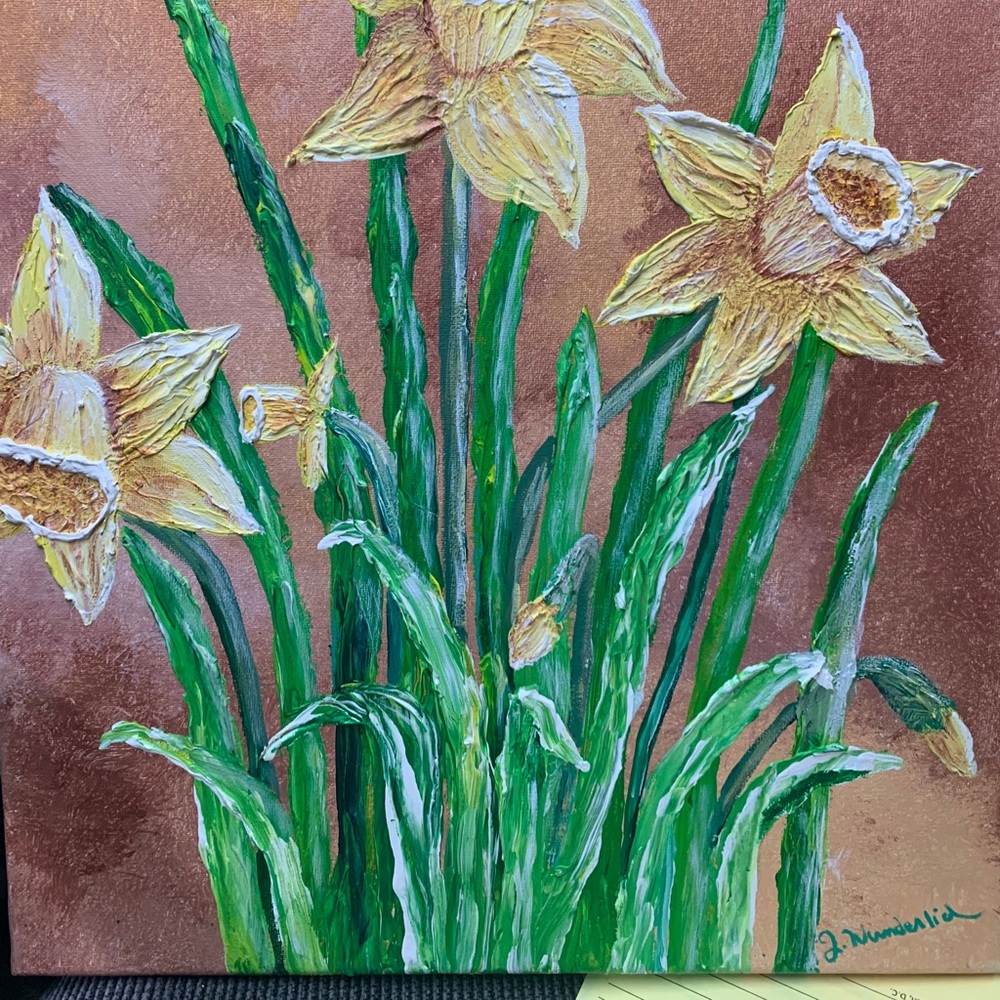 Daffodils original painting